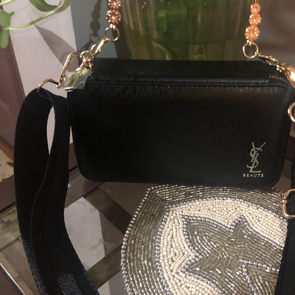 Yves Saint Laurent Beaute Makeup  Cosmetics Hard Case in to crossbody bag - Picture 13 of 17